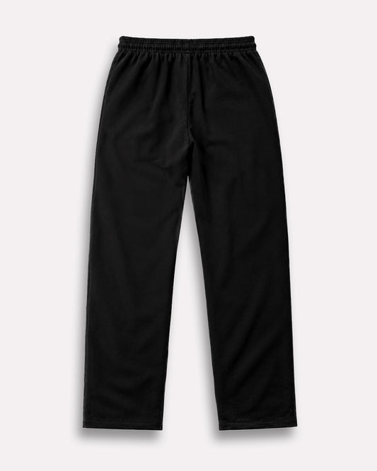 PU Noir Straight Fit Joggers – 300 GSM Premium Cotton