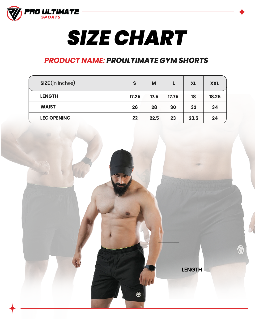 Proultimate Gym Shorts – Black