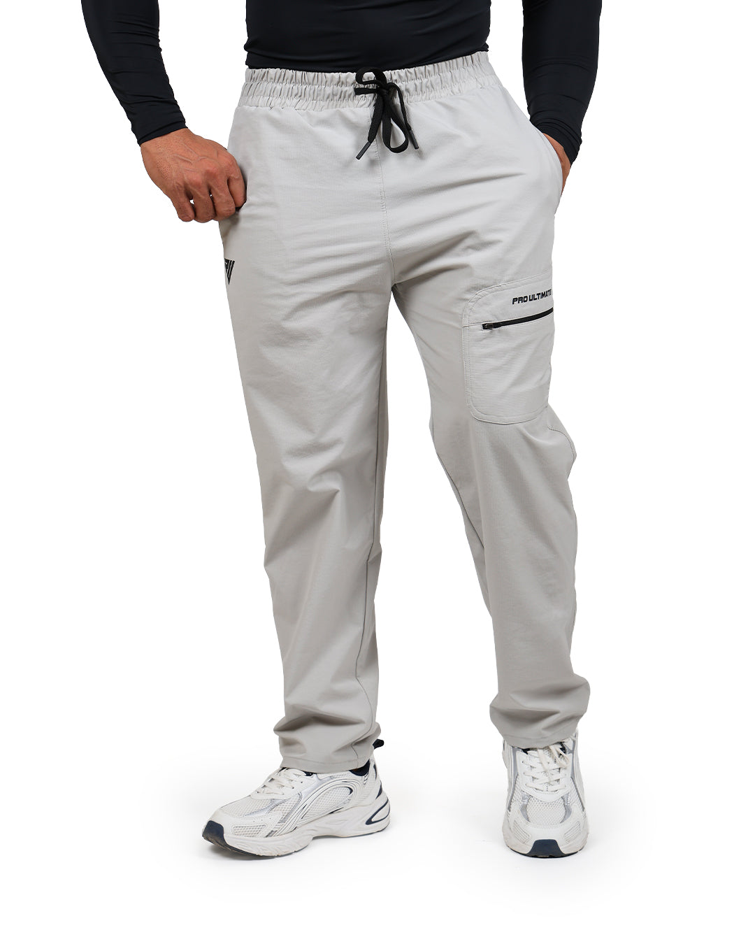 Men’s Light Grey Straight Fit Lower