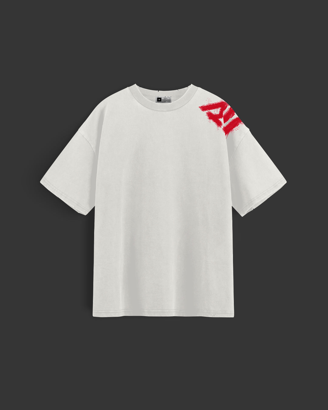Hellbound PU Off White Tshirt - 240 GSM