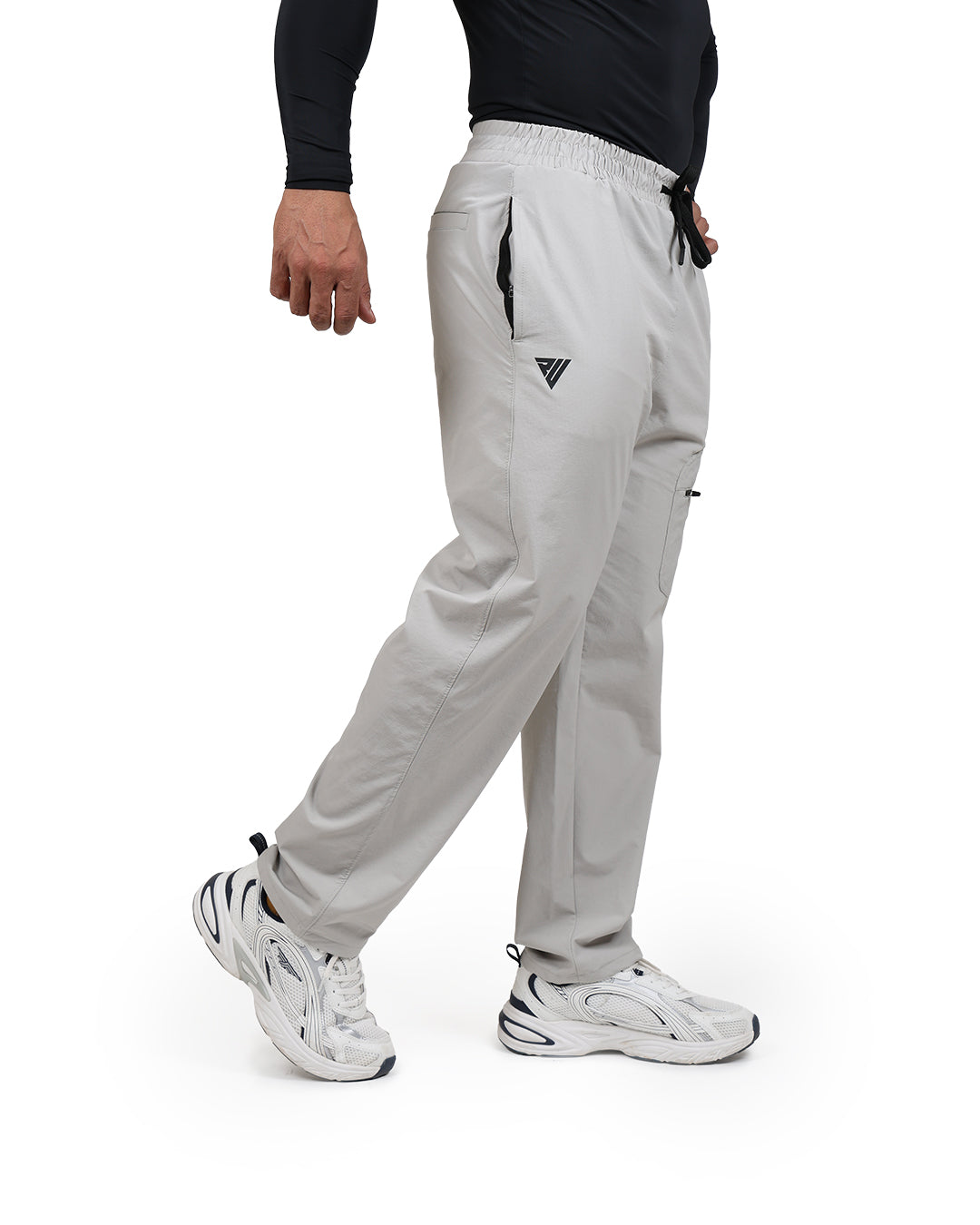 Men’s Light Grey Straight Fit Lower