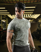 Men’s Sage Green Dry Fit Gym T-Shirt – Motion X