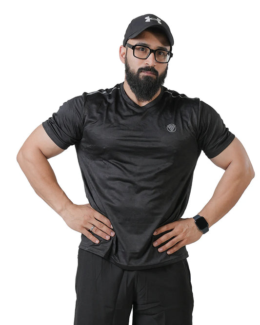 ActiveFit T-shirt – Black Camo