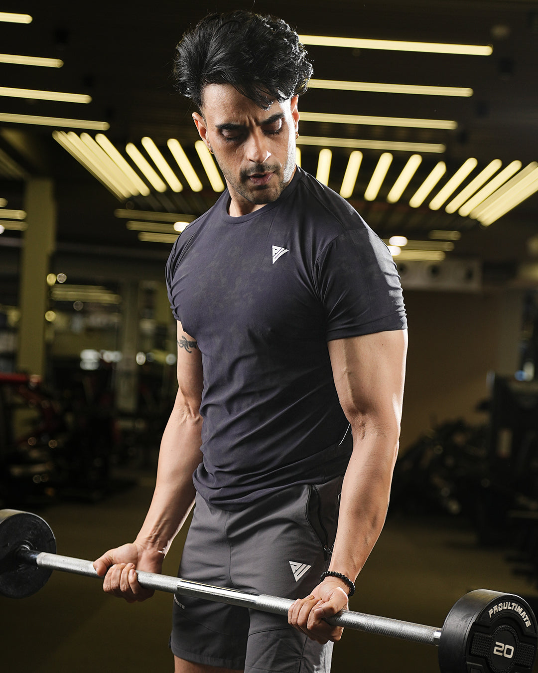 Men’s Navy Dry Fit Gym T-Shirt – Motion X