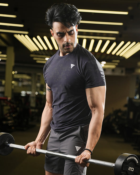 Men’s Navy Dry Fit Gym T-Shirt – Motion X