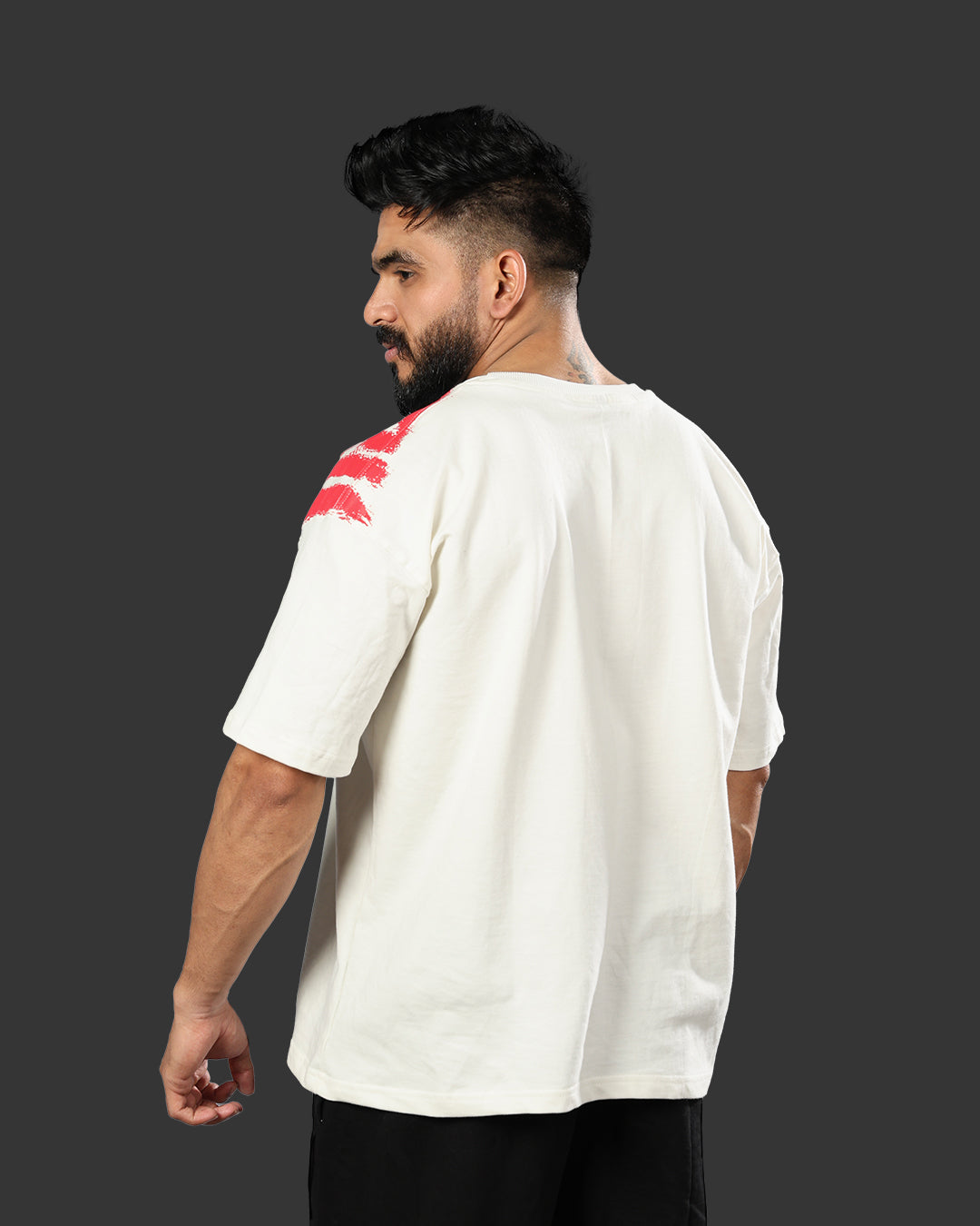 Hellbound PU Off White Tshirt - 240 GSM