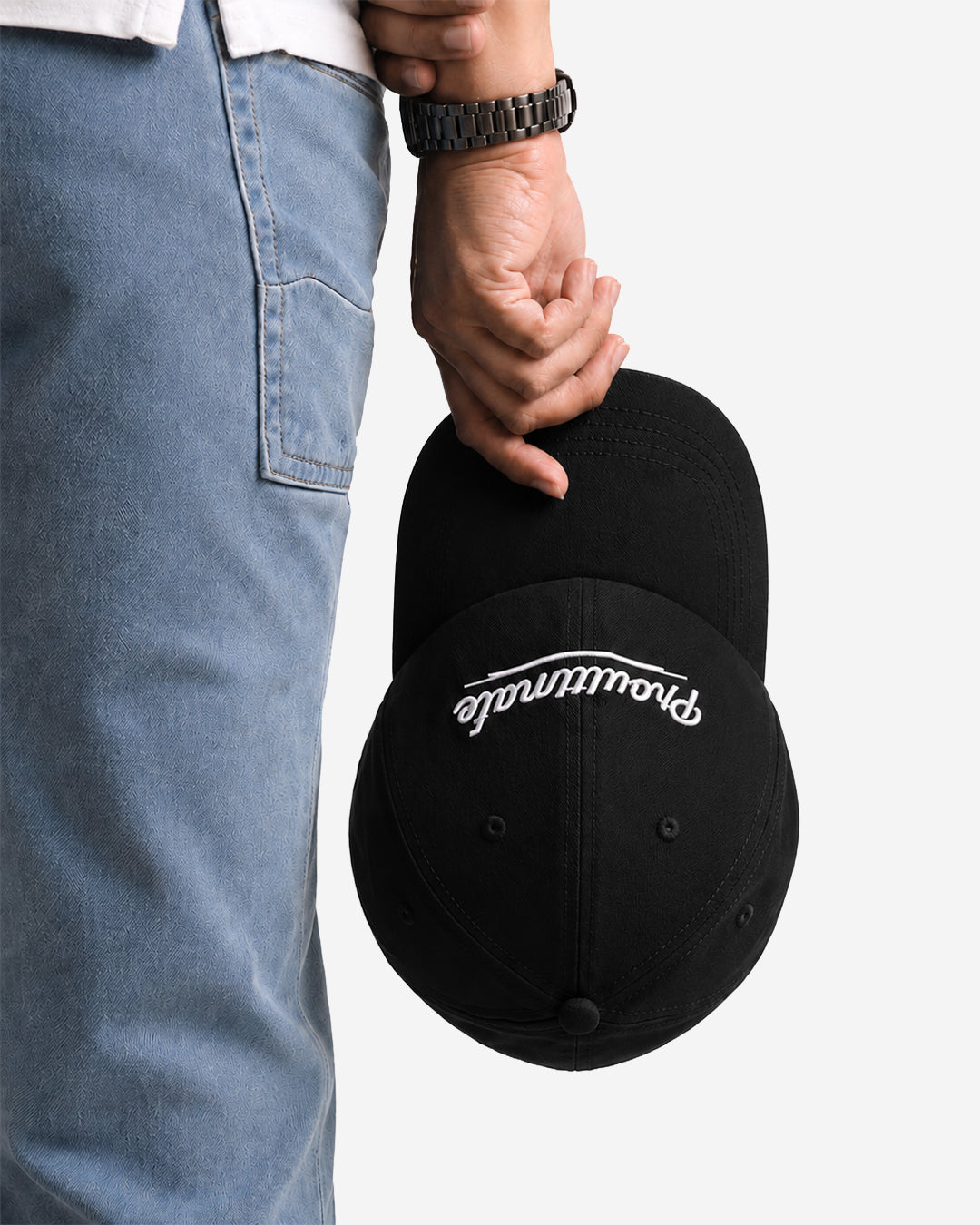 PU Noir Signature Baseball Cap - Premium Cotton