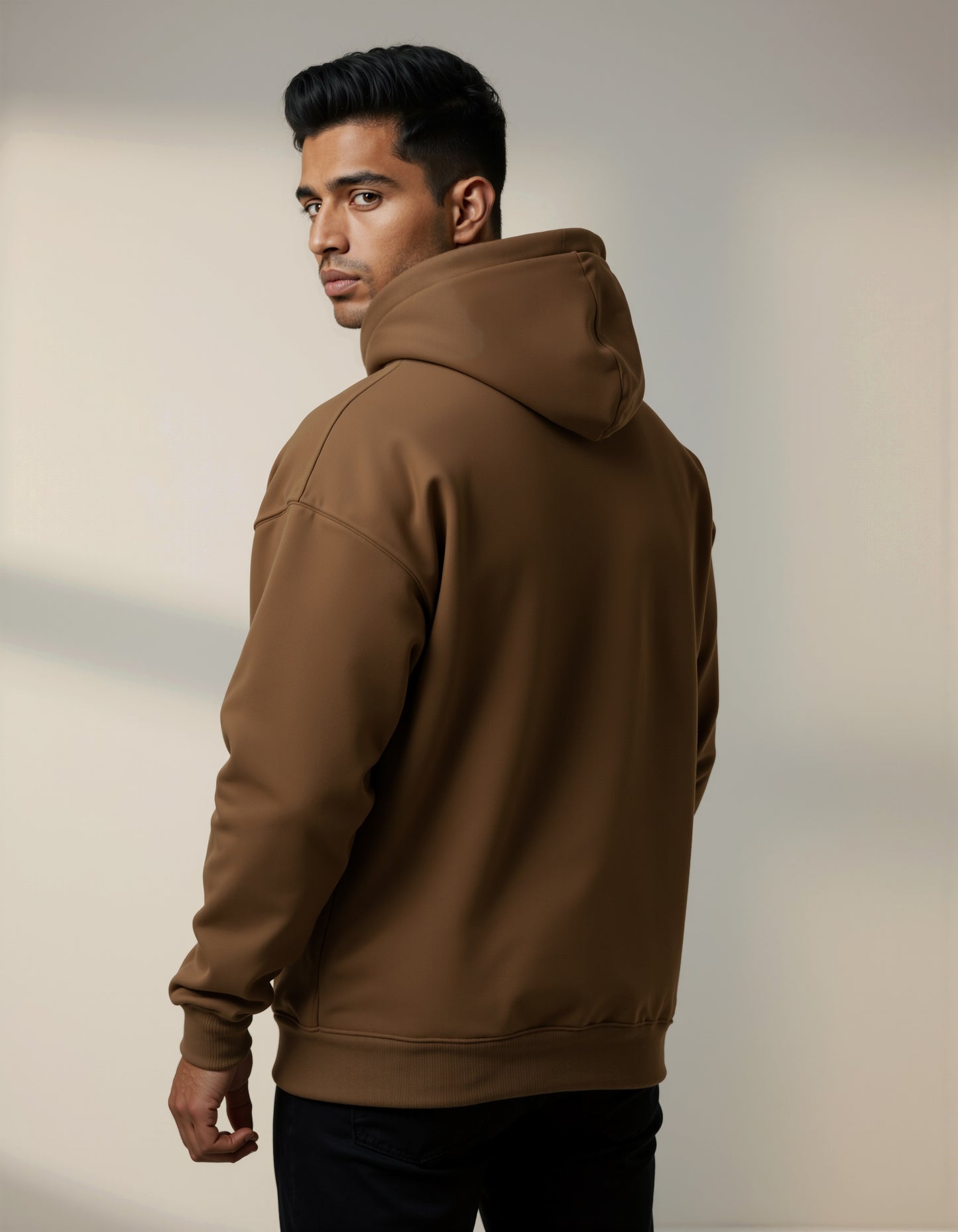 Proultimate 350 GSM Cotton Fleece Winter Hoodie - Brown