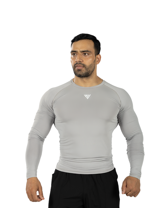 Proultimate Light Grey Full Sleeve Performance Compression - Silvercore Edition