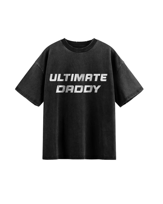 Ultimate Daddy Oversized Tee – 240 GSM French Terry Acid Wash