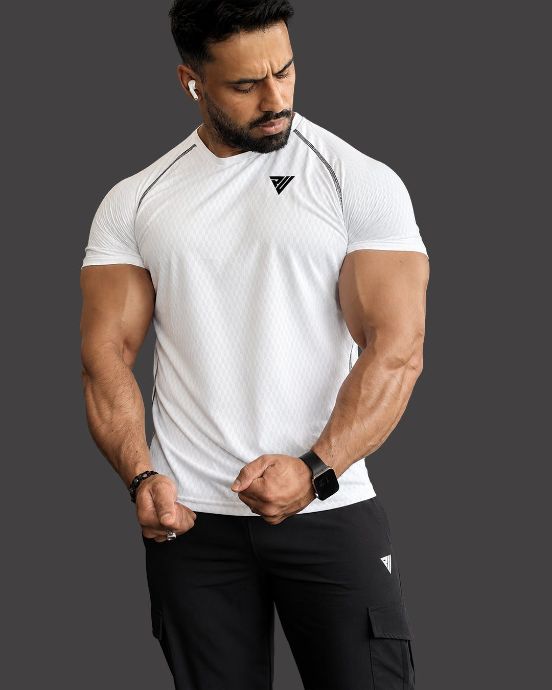 Apex Performance Raglan Tee- White