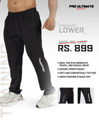 Men’s Black Stretchable Training Lower