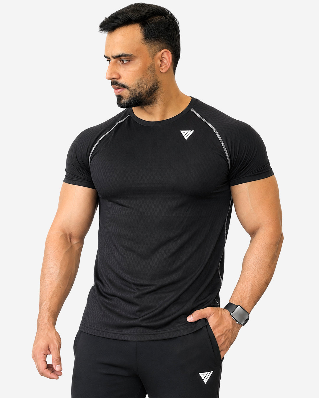 Apex Performance Raglan Tee- Black