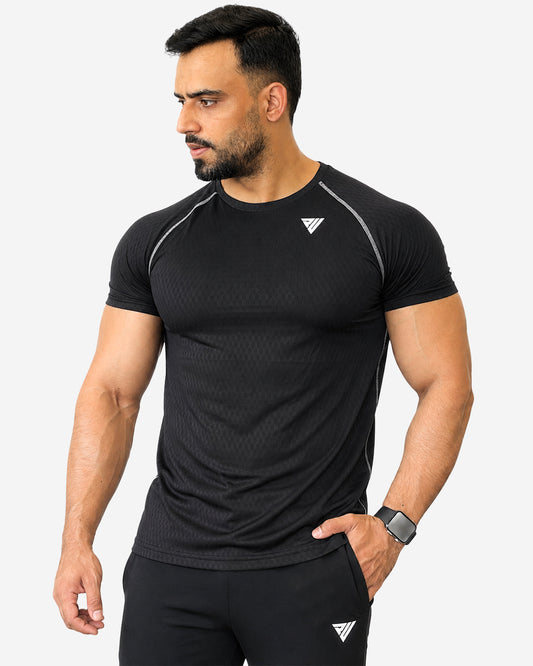 Apex Performance Raglan Tee- Black