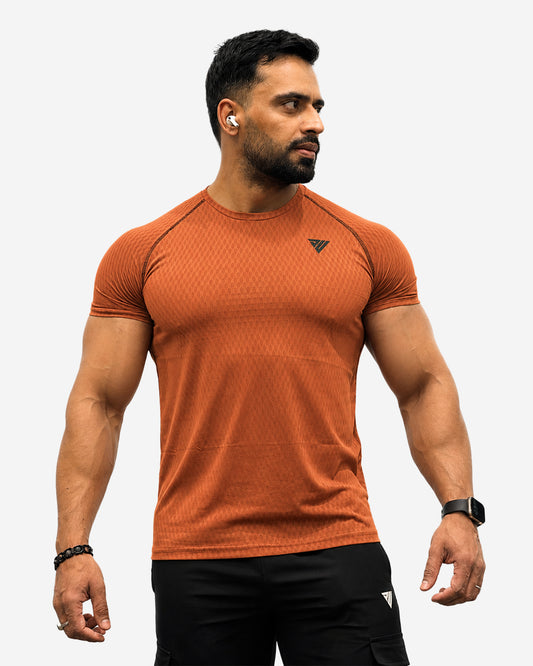 Apex Performance Raglan Tee- Orange